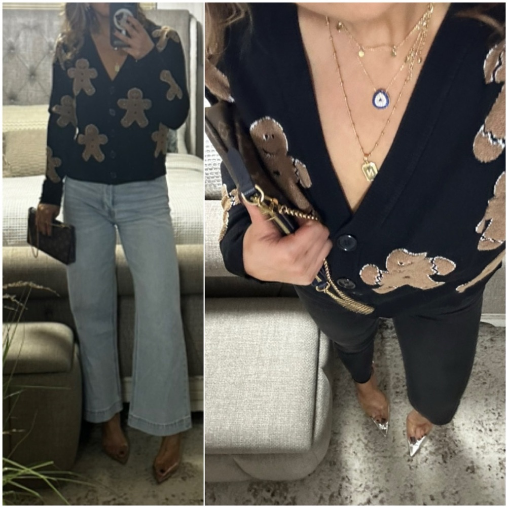 LAST🍂New🍂 Gingerbread Dreams Button-Up Cardigan